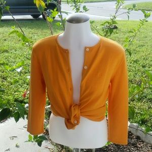 Ralph Lauren Petite Silk Button Up Cardigan EUC